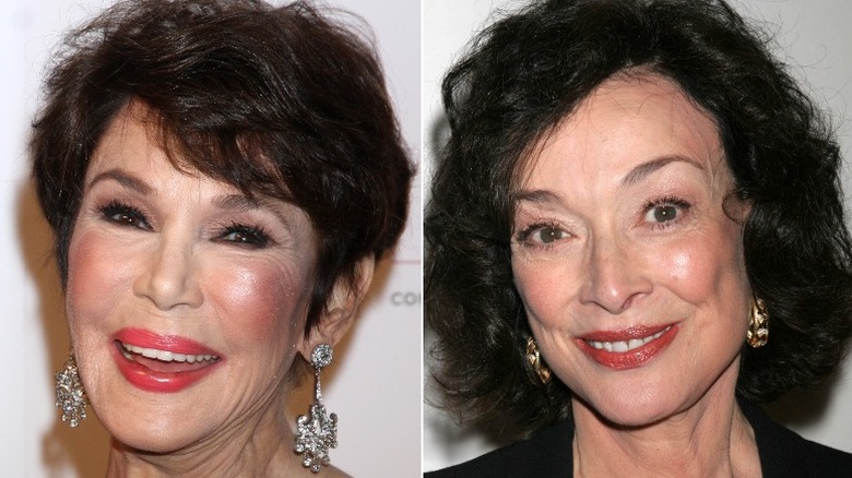 Mary Ann Mobley smiles and Dixie Carter looks left while smiling