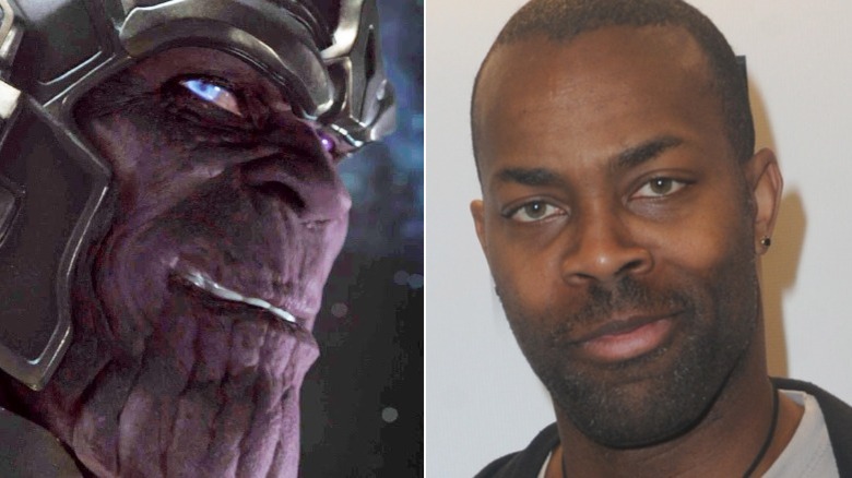 Thanos in "The Avengers" and Damion Poitier at WhedonCon2017 in California