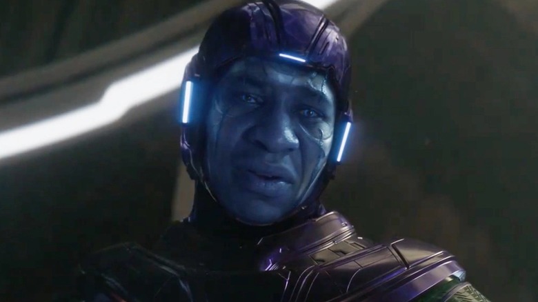 Kang in mask and armor in "Ant-Man and the Wasp: Quantumania" (2023)
