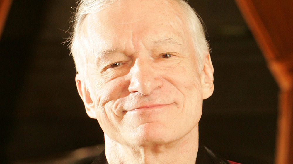 Hugh Hefner smiling