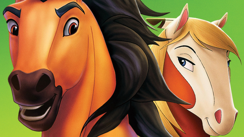 The poster for Spirit: Stallion of the Cimarron