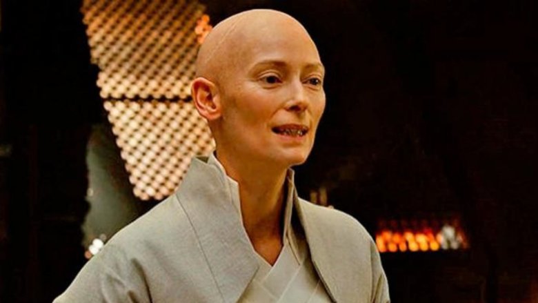 Tilda Swinton as the Ancient One in Doctor Strange