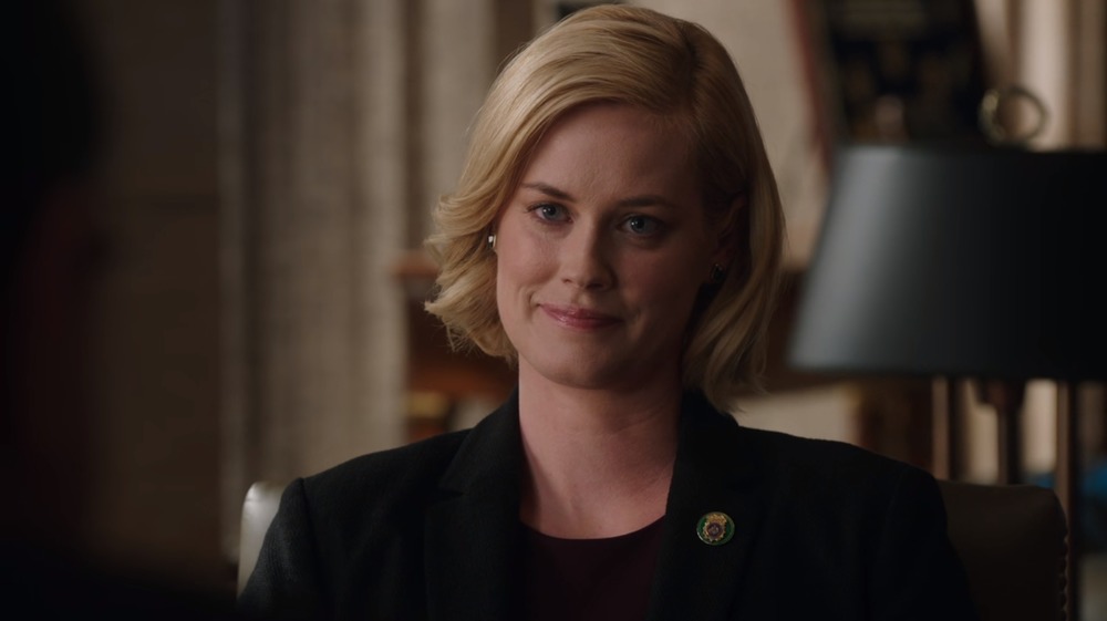 Abigail Hawk plays Detective Abigail Baker on Blue Bloods