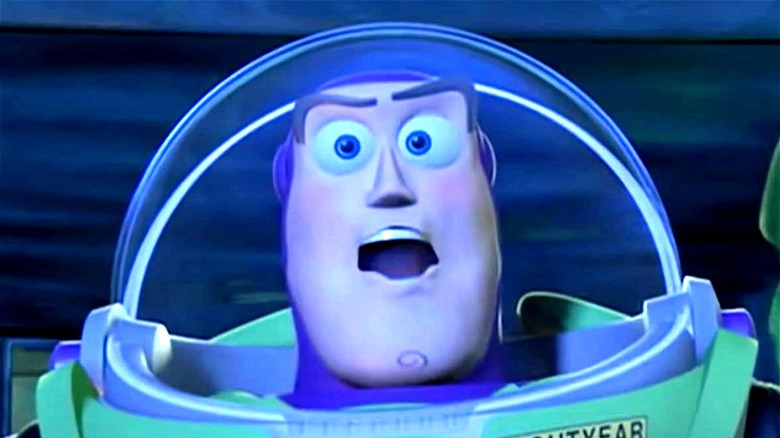 Buzz Lightyear looking horrified