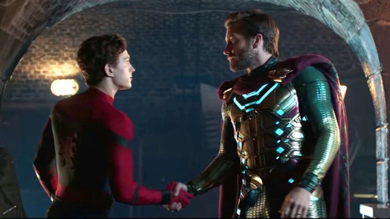 Peter Parker and Mysterio in Spider-Man: Far From Home
