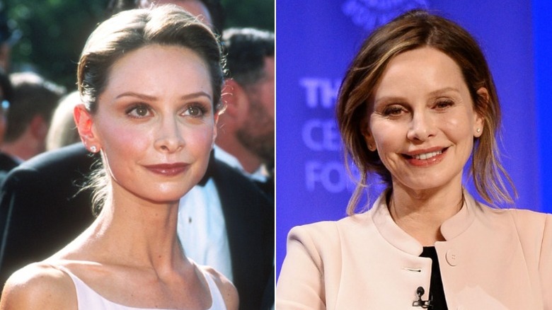 Calista Flockhart then and now