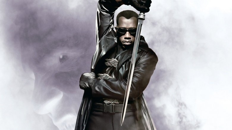 Wesley Snipes in promotional art from Blade