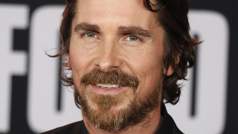 Christian Bale smiling