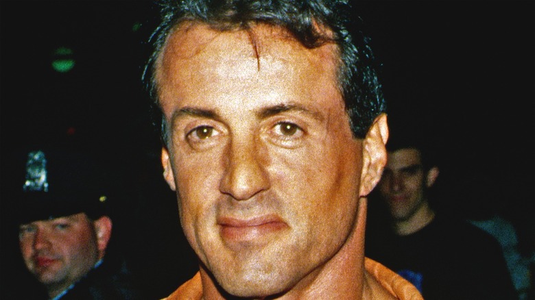 Sylvester Stallone smiling