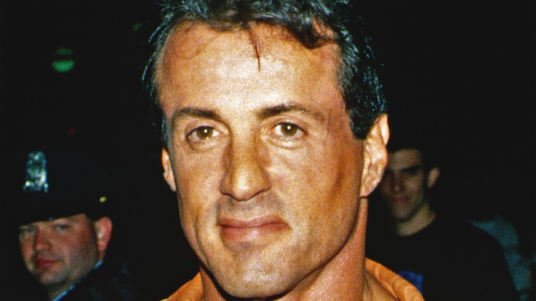 Sylvester Stallone smiling