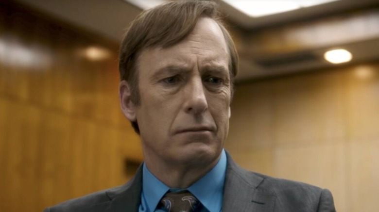 Saul Goodman frowning