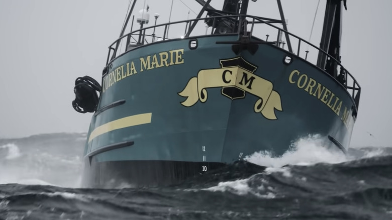 The Cornelia Marie in choppy waters