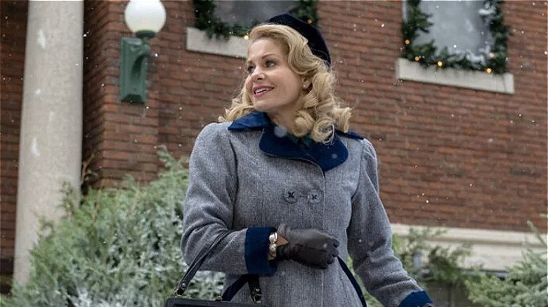 Hanna (no last name) in coat and hat