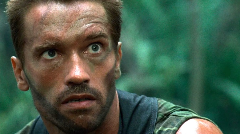 Dutch hiding in the jungle in Predator