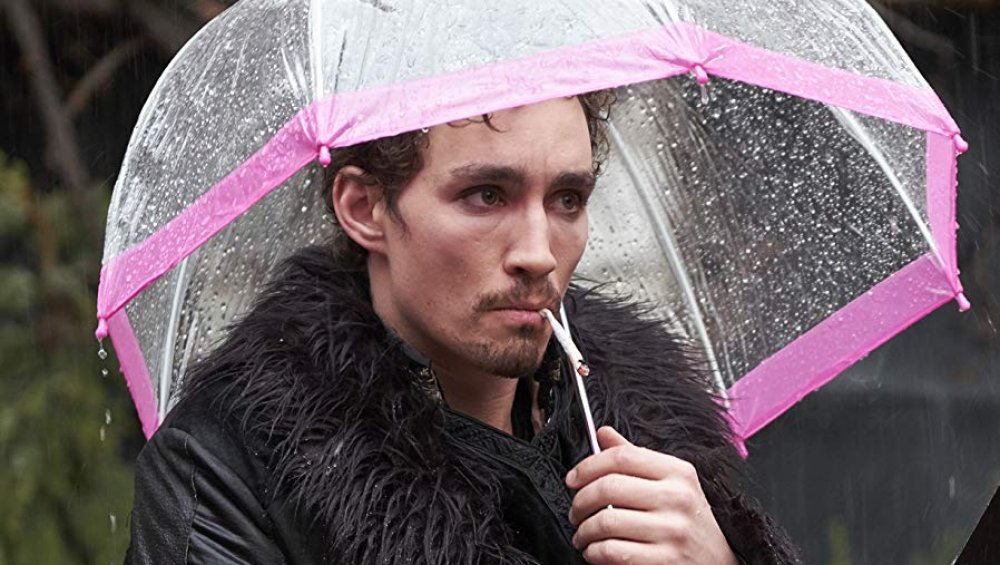 Robert Sheehan as Klaus Hargreeves on The Umbrella Academy