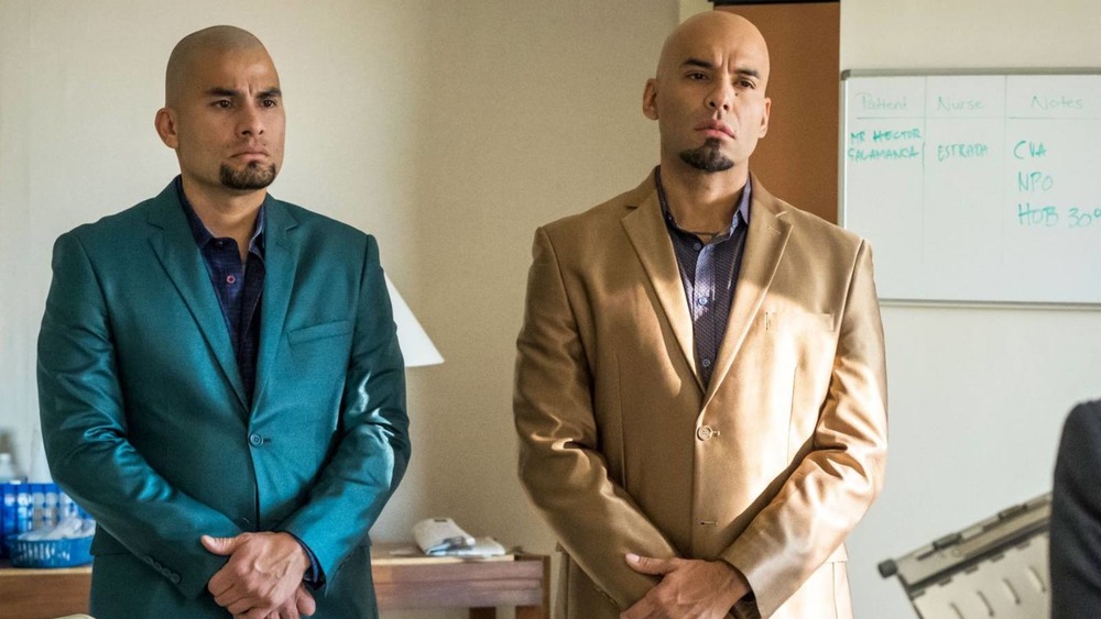 Daniel and Luis Moncada as the Salamanca twins on Breaking Bad