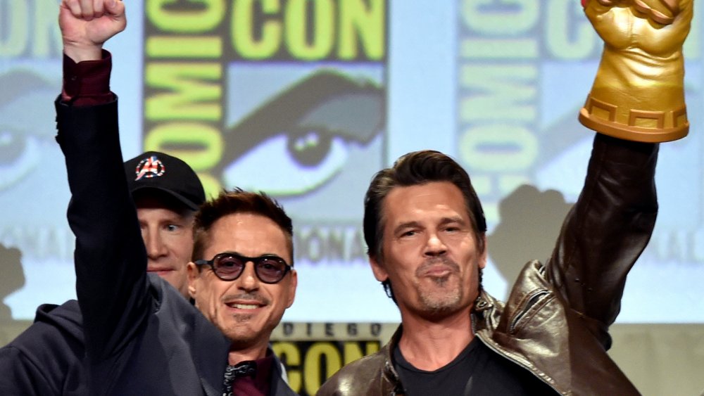 Robert Downey Jr. and Josh Brolin at San Diego Comic-Con