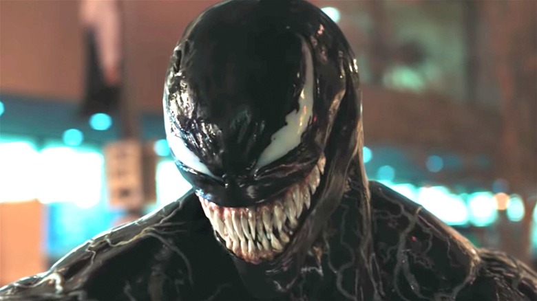 Venom grinning