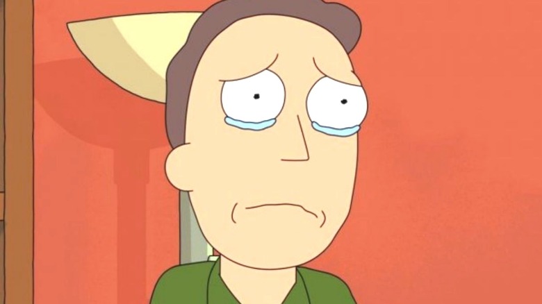 Jerry Crying Rick and Morty