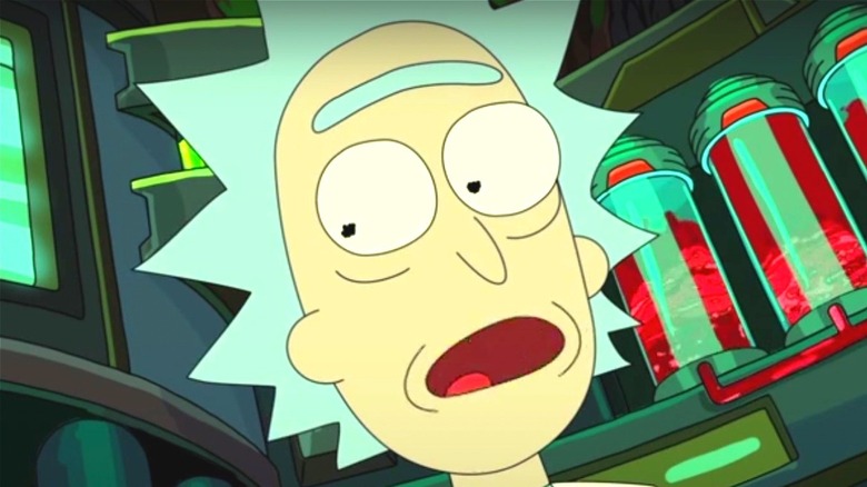 Rick Sanchez looking surprised