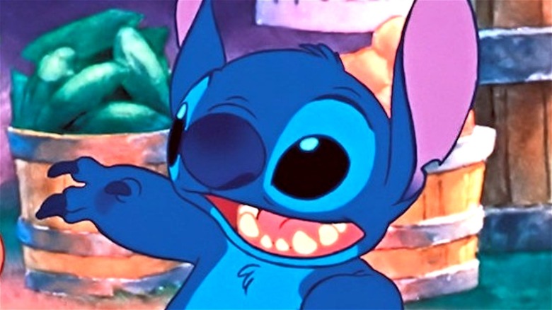 Stitch dancing in Lilo and Stitch 