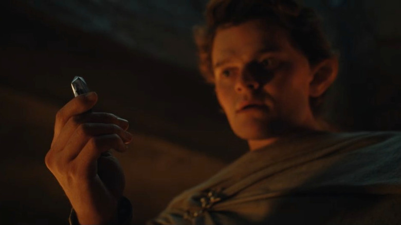 Elrond gazes on mithril for the first time