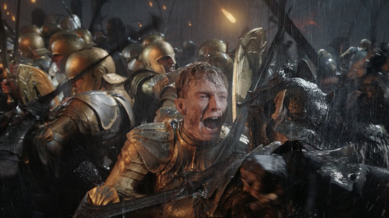 Finrod in the midst of a massive battle
