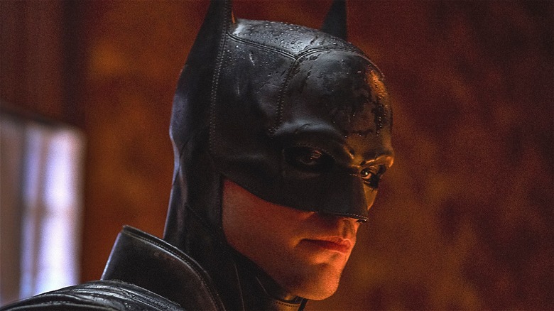 Robert Pattinson dons the Batsuit in The Batman
