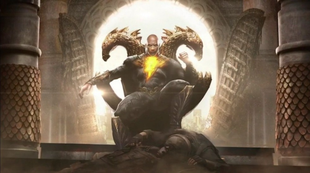 Black Adam sitting concept art