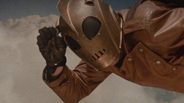 The Rocketeer saluting