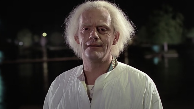 Doc Brown smirking
