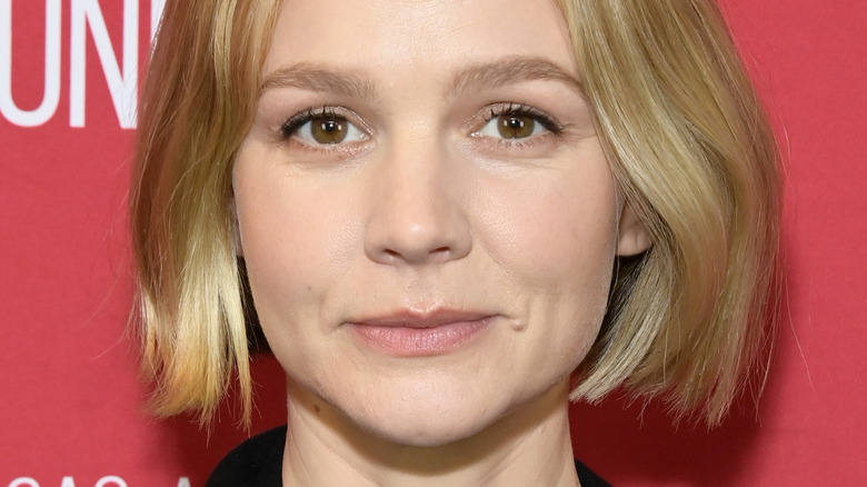 Carey Mulligan smiling slightly in close-up