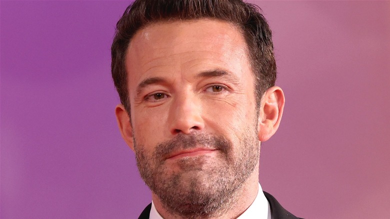 Affleck smiles at event