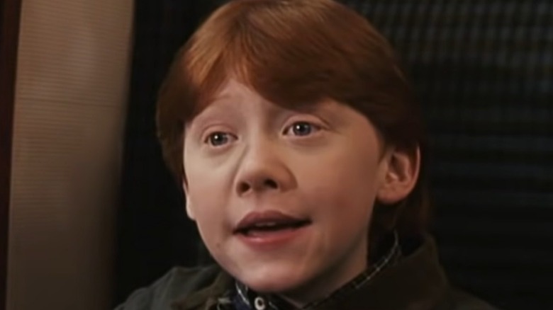 Ron Weasley on the Hogwarts Express