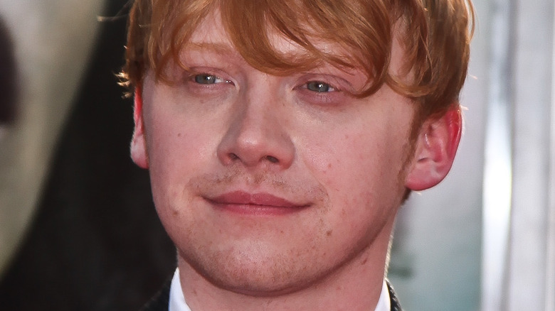 Rupert Grint staring