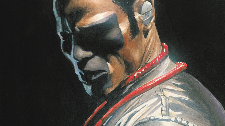 Mr. Terrific looking over his shoulder