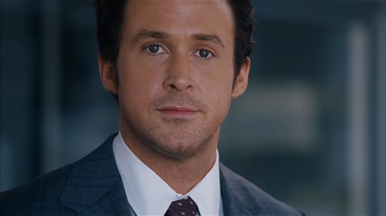 Ryan Gosling staring