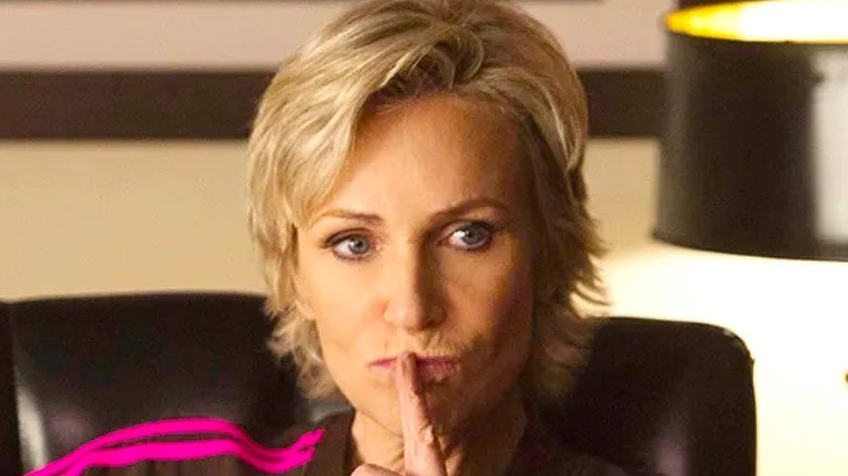 Jane Lynch thinking 