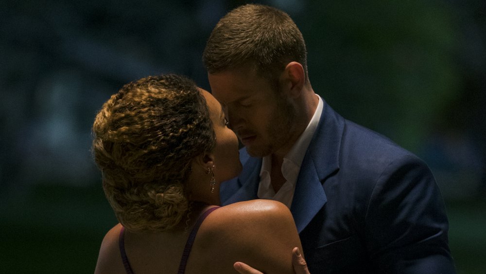 Emmy Raver-Lampman as Allison and Tom Hopper as Luther on The Umbrella Academy