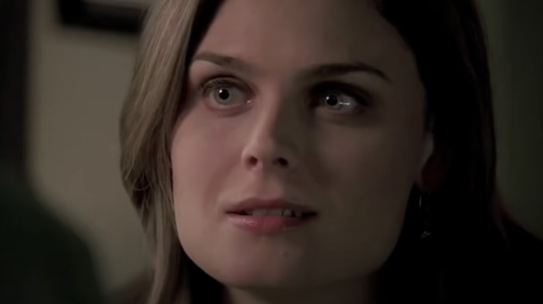 Dr. Temperance Brennan looking smitten.