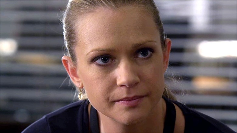 Jennifer Jareau looking serious