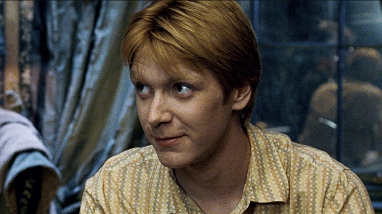 Fred Weasley smirking