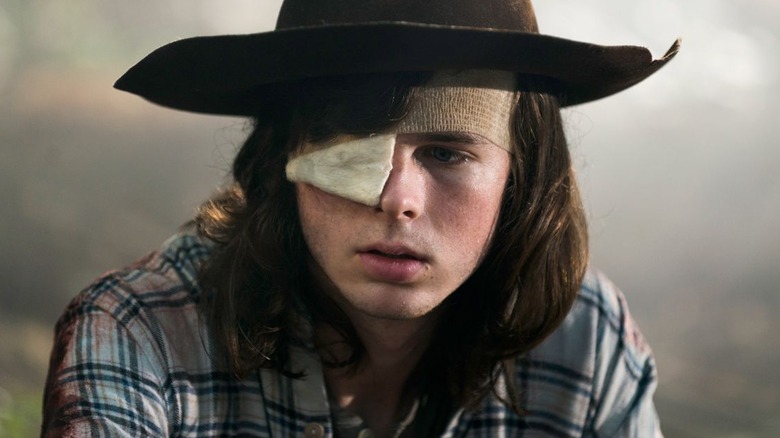 Chandler Riggs as Carl Grimes on The Walking Dead