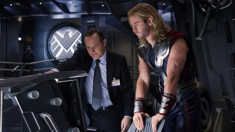 Coulson with Thor
