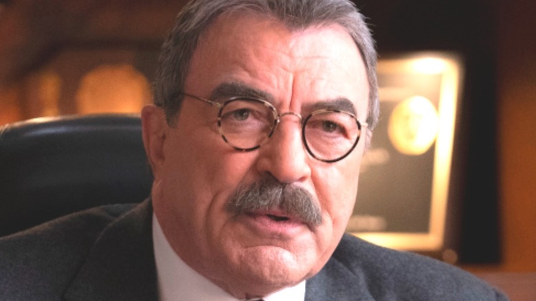 Tom Selleck speaking in Blue Bloods