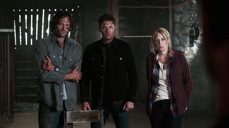 Sam, Dean, and Mary battered