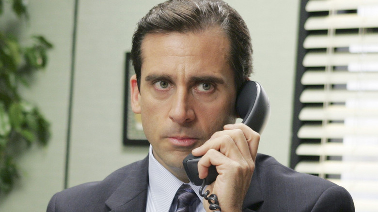 Michael Scott frowning