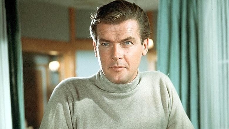 Simon Templar frowning