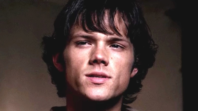 Sam glowering on Supernatural