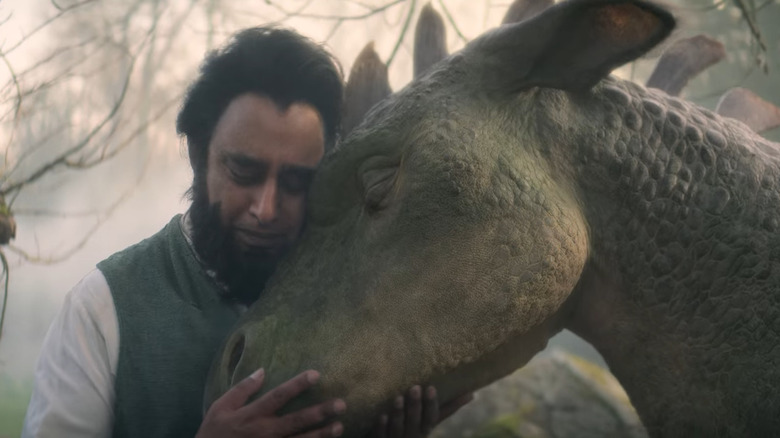Cain comforts a gargoyle